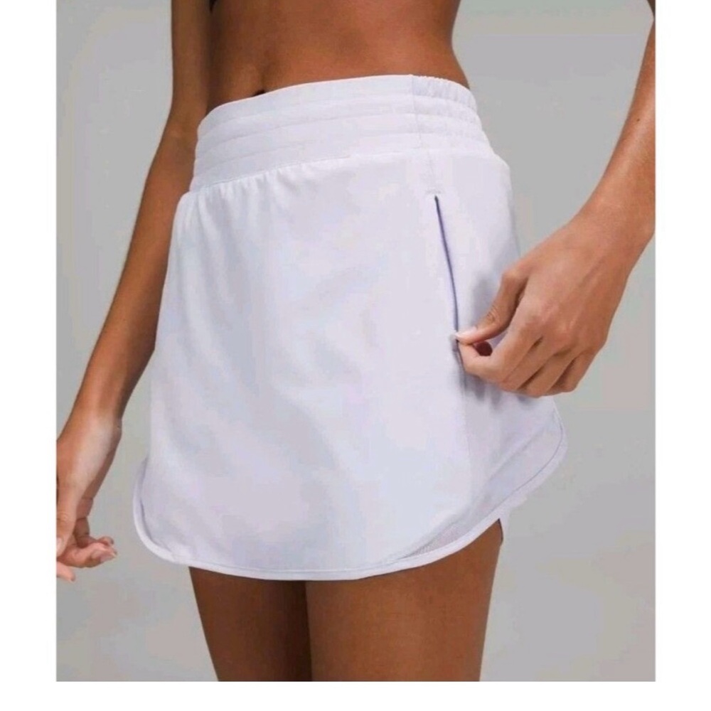 NWOT Lululemon Hotty Hot High-Rise HR Skirt Long Size 8 BLACK Women's Skort